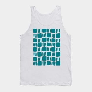 Abstract squares - turquoise Tank Top